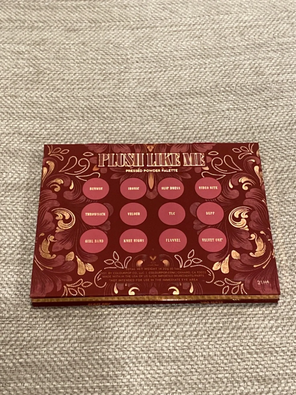 Colourpop Plush Like Me Eyeshadow Palette